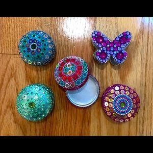 handmade jewelry decor tins bundle. Made in India.